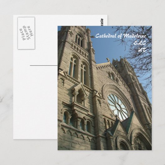 Kathedraal van Madeleine - briefkaart (Voorkant / Achterkant)
