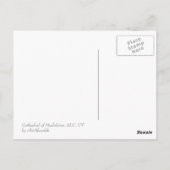 kathedraal van Madeleine Briefkaart (Achterkant)