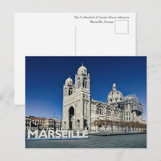 Kathedraal van Marseille Ansichtkaart Briefkaart