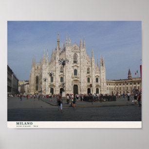 Kathedraal van Milaan Duomo di Milano Reis Muurkun Poster