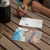 Kathedraal van Milaan Italië Waterverf Briefkaart