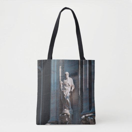 Kathedraal van Milaan standbeeld architectuur monu Tote Bag (Voorkant)