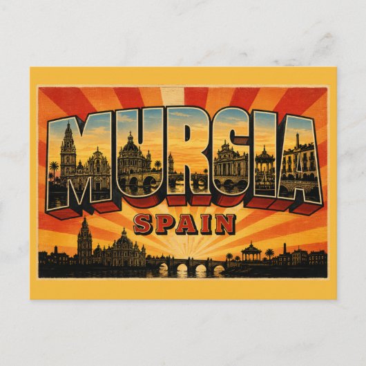 Kathedraal van Murcia, Spanje Briefkaart (Voorkant)