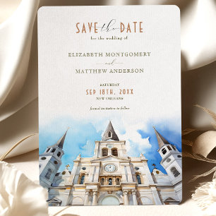 Kathedraal van New Orleans St. Louis Save the Date Kaart
