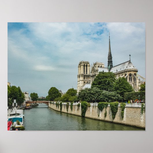 Kathedraal van Notre Dame in Parijs Poster (Voorkant)