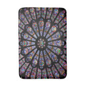 Kathedraal van Notre-Dame, kleurrijk Glas in lood Badmat (Voorkant Verticaal)
