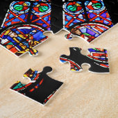Kathedraal van Notre-Dame, kleurrijk Glas in lood Legpuzzel (Zijkant)