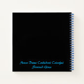 Kathedraal van Notre-Dame, kleurrijk Glas in lood Notitieboek (Achterkant)