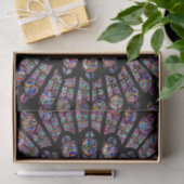 Kathedraal van Notre-Dame, kleurrijk Glas in lood Tissuepapier (Geschenk)