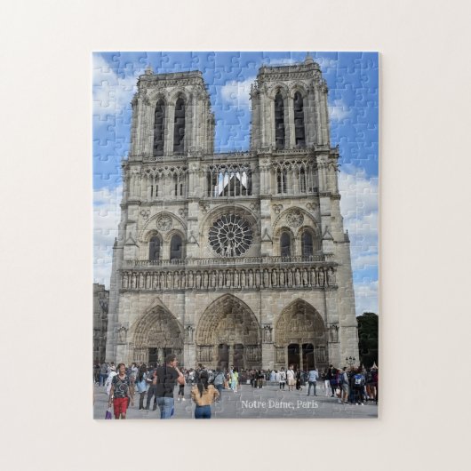 Kathedraal van Notre-Dame, Parijs, Frankrijk Legpuzzel (Verticaal)