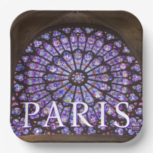 Kathedraal van Notre-Dame   Parijs, Frankrijk Papieren Bordje