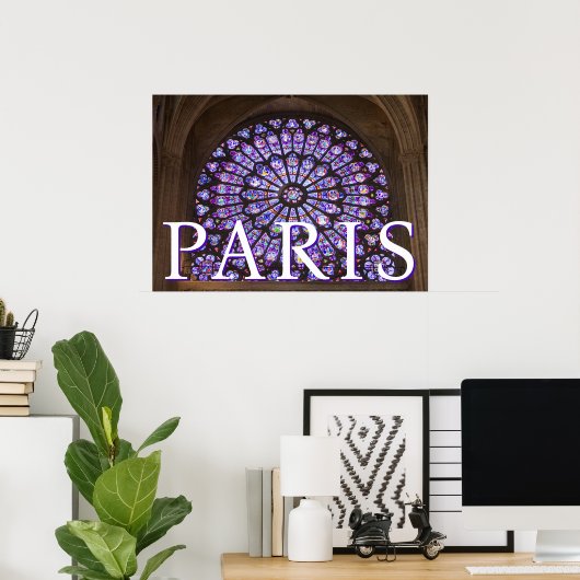 Kathedraal van Notre-Dame | Parijs, Frankrijk Poster (Thuiskantoor)
