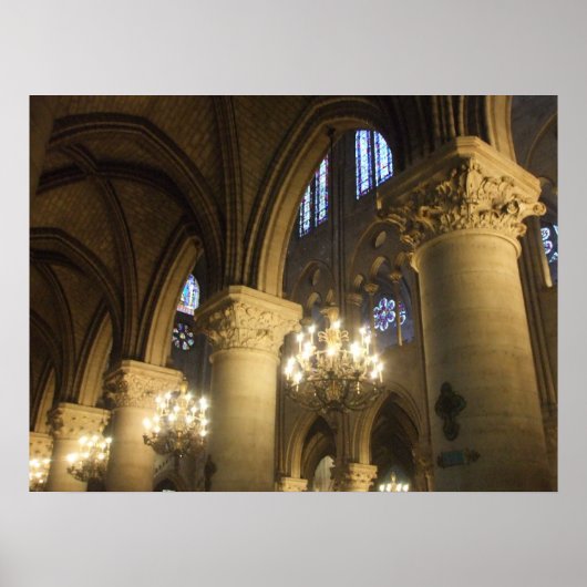 Kathedraal van Notre Dame, Parijs, Frankrijk Poster (Voorkant)