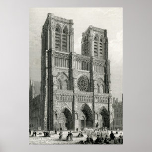 Kathedraal van Notre Dame, Parijs Poster