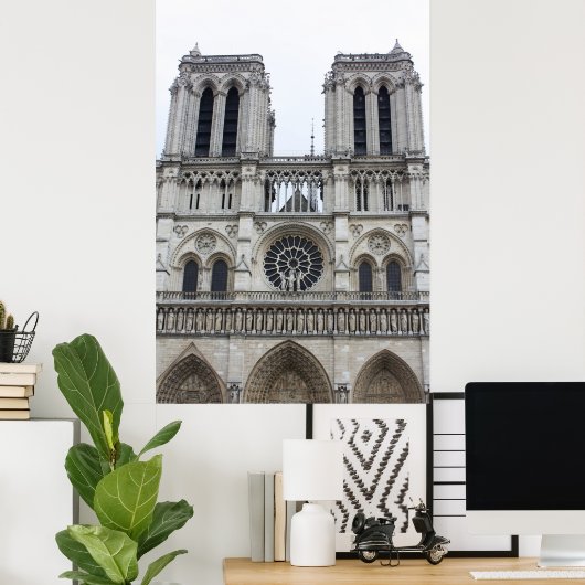 Kathedraal van Notre Dame Poster (Thuiskantoor)