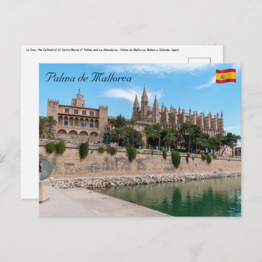 Kathedraal van Palma de Mallorca en Almudaina Briefkaart (Voorkant / Achterkant)
