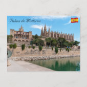 Kathedraal van Palma de Mallorca en Almudaina Briefkaart (Voorkant)