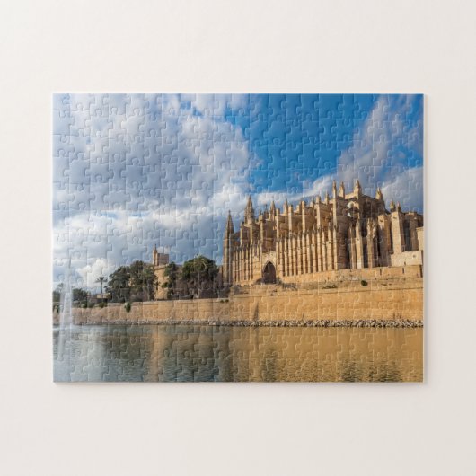 Kathedraal van Palma de Mallorca in het Gouden uur Legpuzzel (Horizontaal)