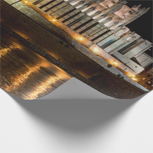 Kathedraal van Palma de Mallorca 's nachts - Spanj Cadeaupapier (Hoek)