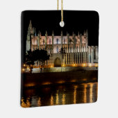 Kathedraal van Palma de Mallorca 's nachts - Spanj Keramisch Ornament (Rechts)