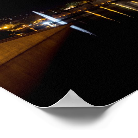 Kathedraal van Palma de Mallorca 's nachts - Spanj Poster (Hoek)