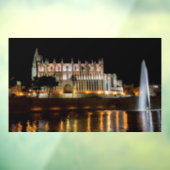 Kathedraal van Palma de Mallorca 's nachts - Spanj Raamsticker (Vel 3)