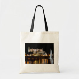 Kathedraal van Palma de Mallorca 's nachts - Spanj Tote Bag