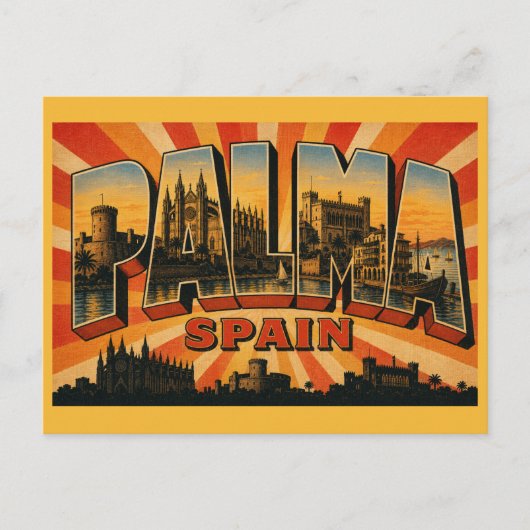 Kathedraal van Palma de Mallorca Spanje Briefkaart (Voorkant)