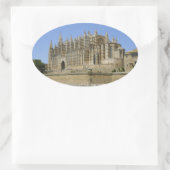 Kathedraal van Palma Ovale Sticker (Tas)