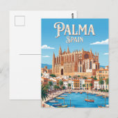 Kathedraal van Palma Spanje Briefkaart (Voorkant / Achterkant)