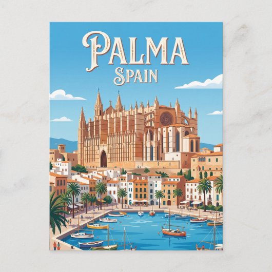 Kathedraal van Palma Spanje Briefkaart (Voorkant)