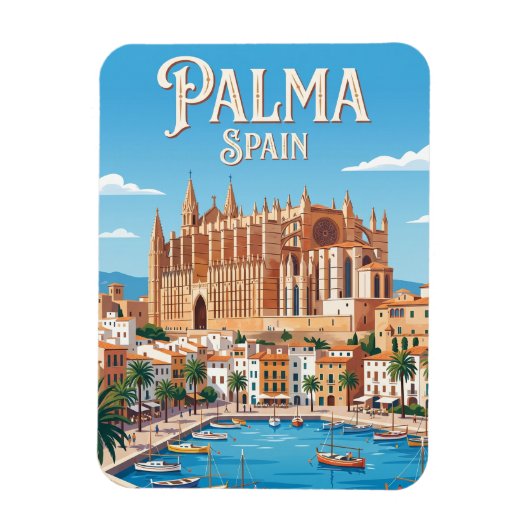 Kathedraal van Palma Spanje Magneet (Verticaal)