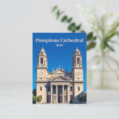 Kathedraal van Pamplona Spanje Briefkaart (Staand voorkant)