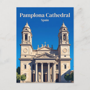 Kathedraal van Pamplona Spanje Briefkaart
