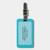 Kathedraal van Rome Abstracte kunst Bagagelabel (Voorkant verticaal)