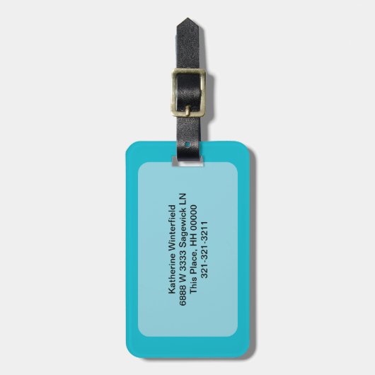 Kathedraal van Rome Abstracte kunst Bagagelabel (Voorkant verticaal)