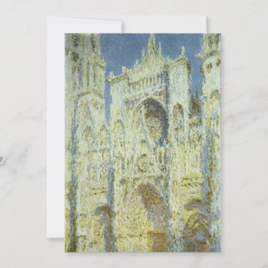 Kathedraal van Rouen Westgevel Zonlicht, Claude Mo (Voorkant)