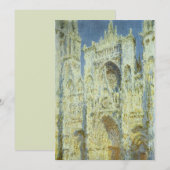 Kathedraal van Rouen Westgevel Zonlicht, Claude Mo (Voorkant / Achterkant)