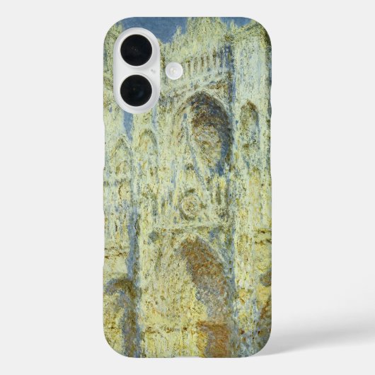 Kathedraal van Rouen Westgevel Zonlicht, Claude Mo Case-Mate iPhone Case (Achterkant)