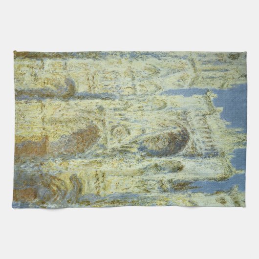 Kathedraal van Rouen Westgevel Zonlicht, Claude Mo Theedoek (Horizontaal)