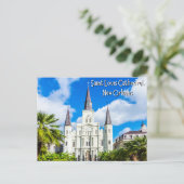 Kathedraal van Saint Louis in New Orleans, Louisia Briefkaart (Staand voorkant)