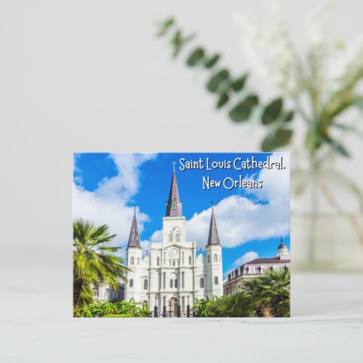 Kathedraal van Saint Louis in New Orleans, Louisia Briefkaart (Staand voorkant)