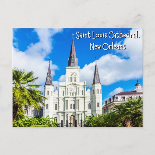 Kathedraal van Saint Louis in New Orleans, Louisia Briefkaart (Voorkant)