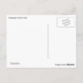 Kathedraal van Saint Vitus Briefkaart (Achterkant)