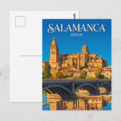 Kathedraal van Salamanca Spanje Briefkaart (Voorkant / Achterkant)