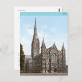 Kathedraal van Salisbury in Engeland (1900) Briefkaart (Voorkant / Achterkant)
