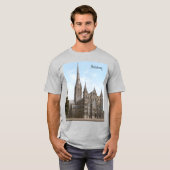 Kathedraal van Salisbury in Engeland (1900) T-shirt (Voorkant volledig)