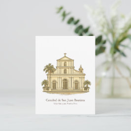 Kathedraal van San Juan – Oude San Juan Briefkaart