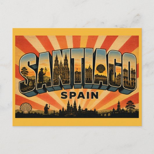 Kathedraal van Santiago de Compostela, Spanje Briefkaart (Voorkant)