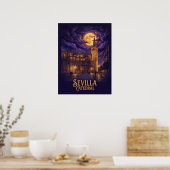 Kathedraal van Sevilla Gotische Reis Poster (Keuken)